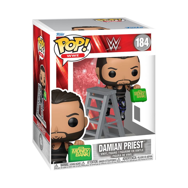 Funko Pop Wwe Premium - (184) Damian Priest MITB Wrestling Figure 10cm