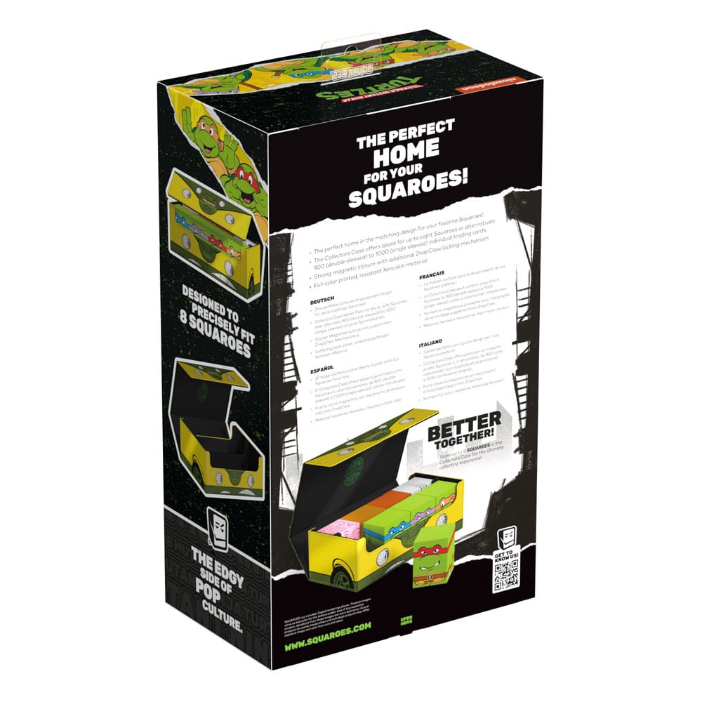 Squaroes Collectors Case TMNT Tartarughe Ninja Turtle Scatola Porta Mazzo Carte
