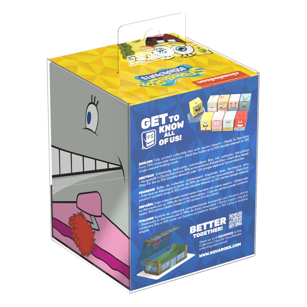 Squaroes Spongebob SB008 (Pearl) Box da Collezione Scatola Porta Mazzo Carte TCG