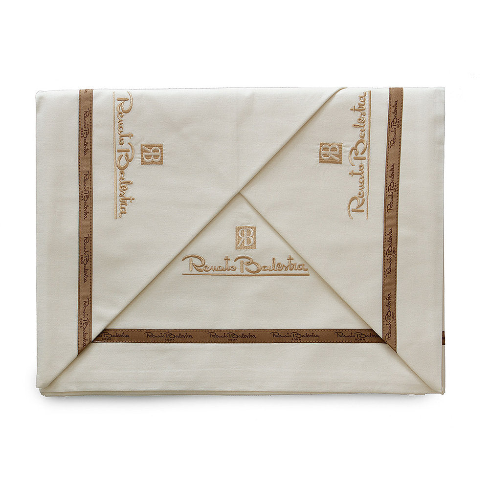 Completo Lenzuola Letto Matrimoniale Renato Balestra 100% Cotone Set due piazze