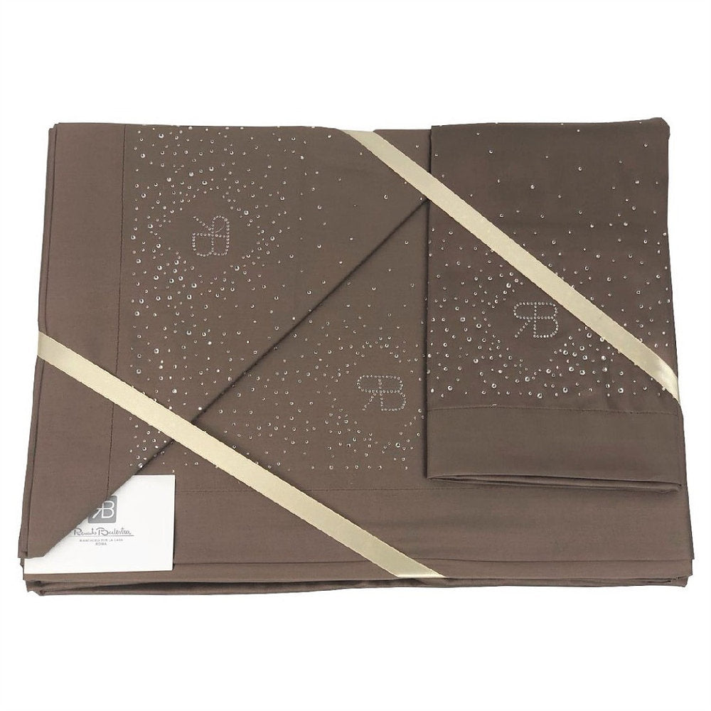 Completo Lenzuola Letto Matrimoniale Strass Renato Balestra Strass due piazze