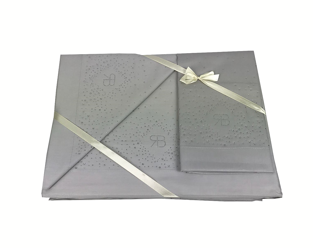 Completo Lenzuola Letto Matrimoniale Strass Renato Balestra Strass due piazze