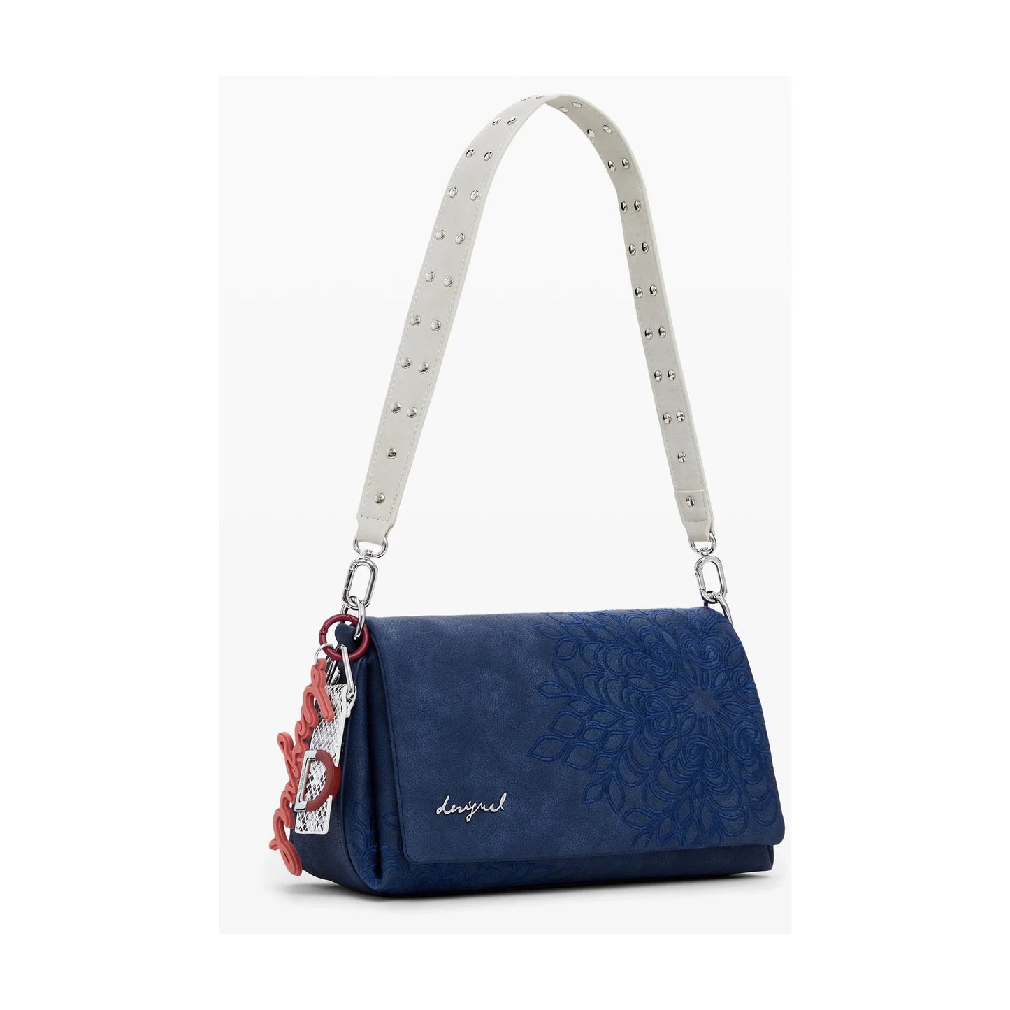 DESIGUAL Borsa Donna Blu a Spalla Sierra Naron Medium Flap