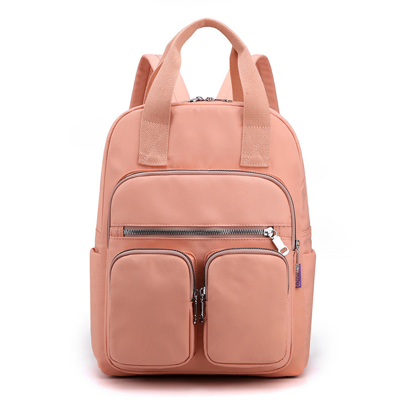 Women's Fashion Large Capacity Multi-pocket Nylon Cloth Backpack