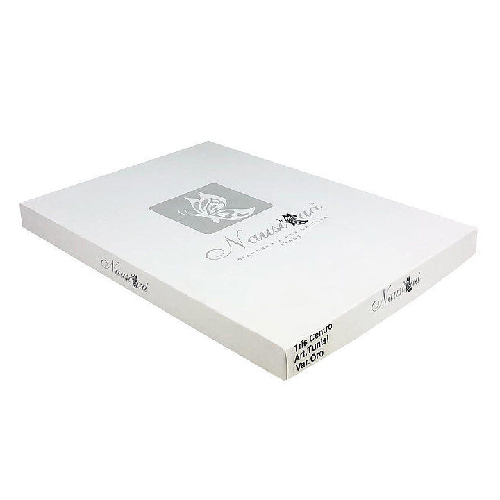 Completo centrini e runner set 3 pezzi Renato Balestra Macramè pizzo salone