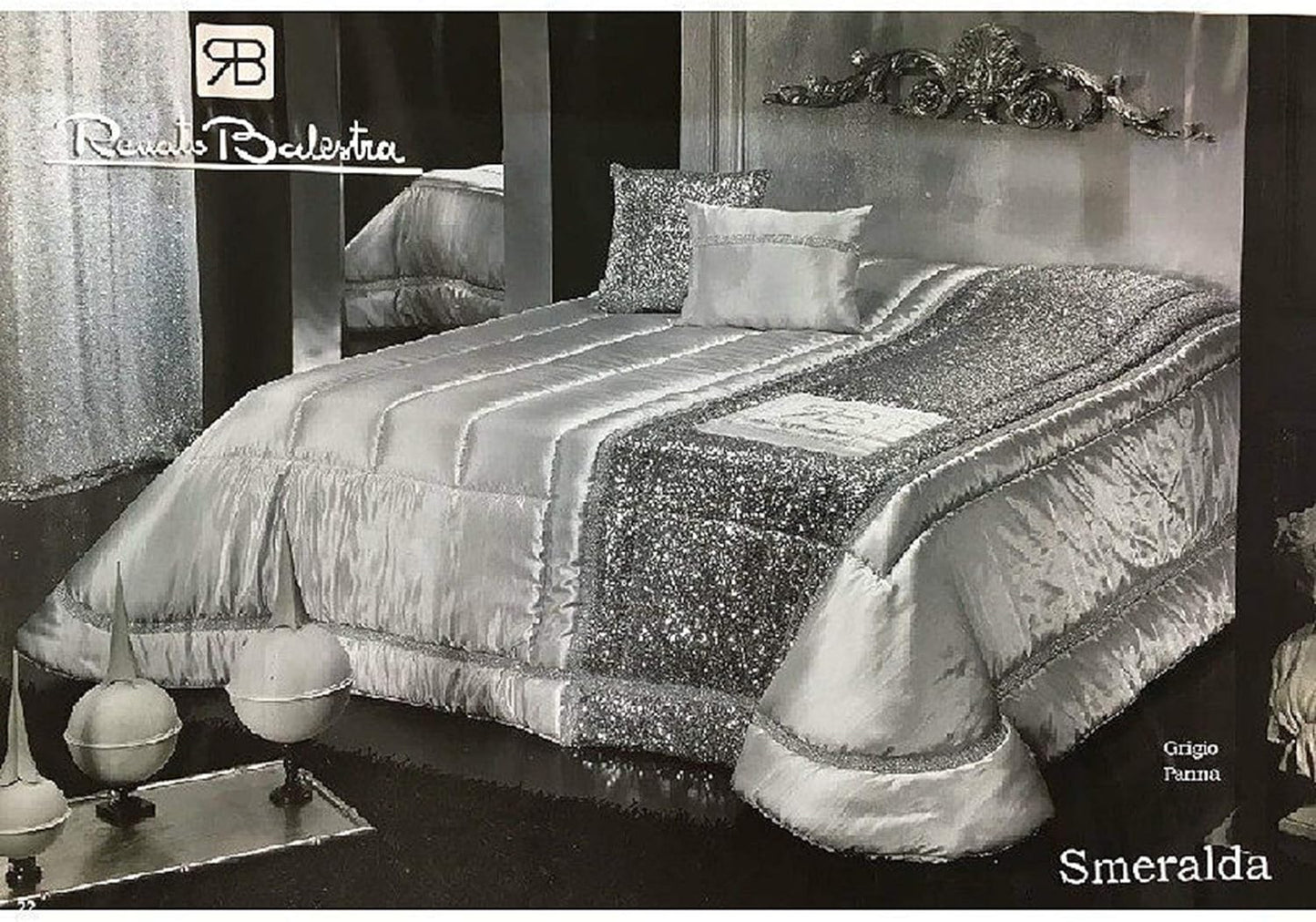 Trapunta piumone invernale matrimoniale letto 2 piazze Renato Balestra Strass