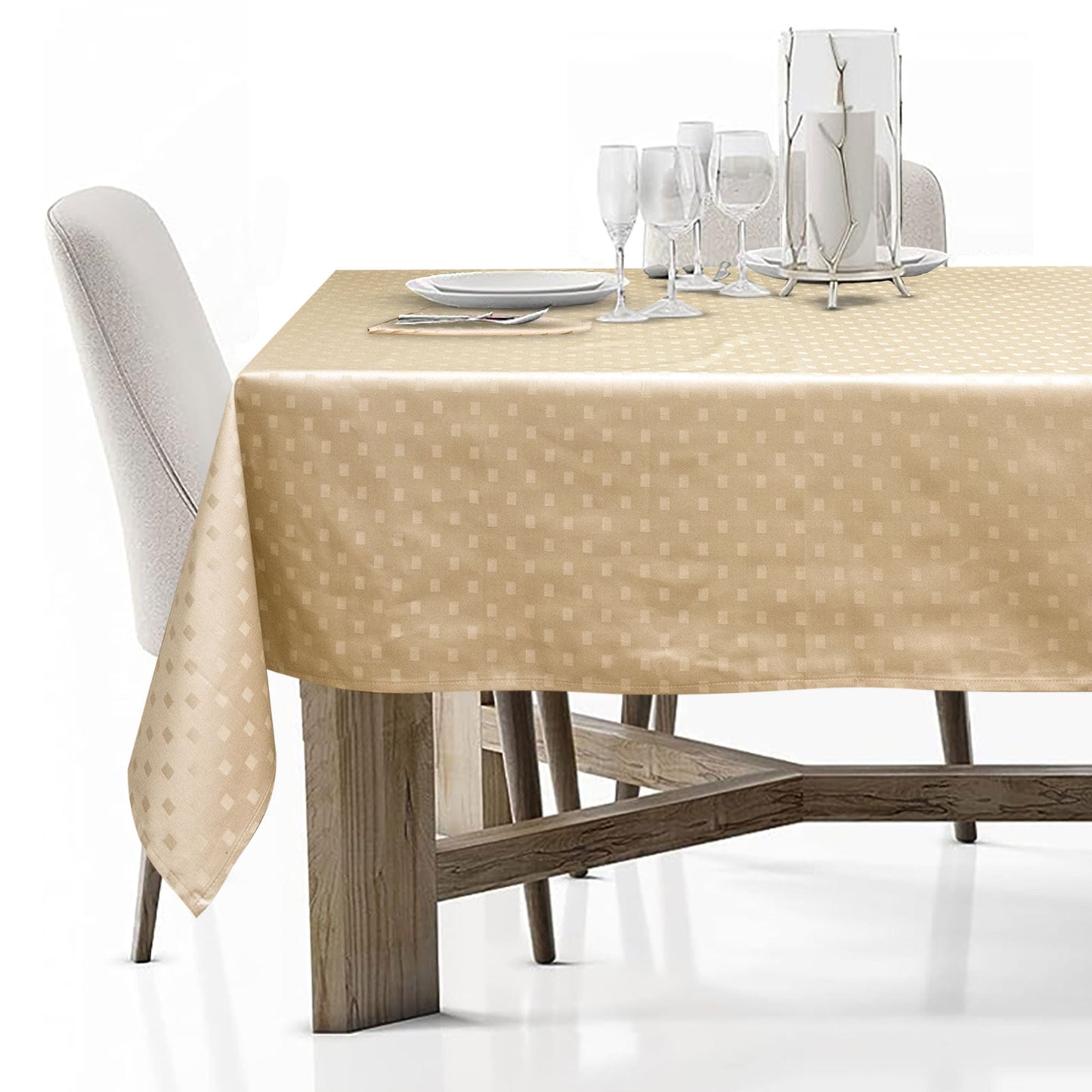 Tovaglia Servizio da Tavola + Tovaglioli 12 Posti Damina in Cotone 0543