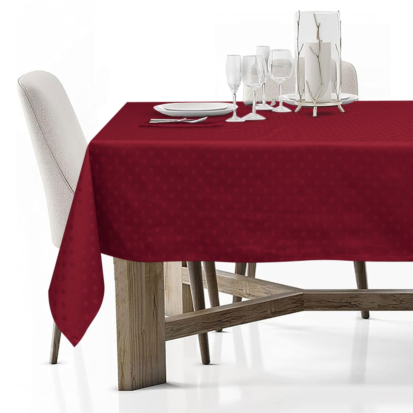 Tovaglia Servizio da Tavola + Tovaglioli 18 Posti Damina in Cotone 0542