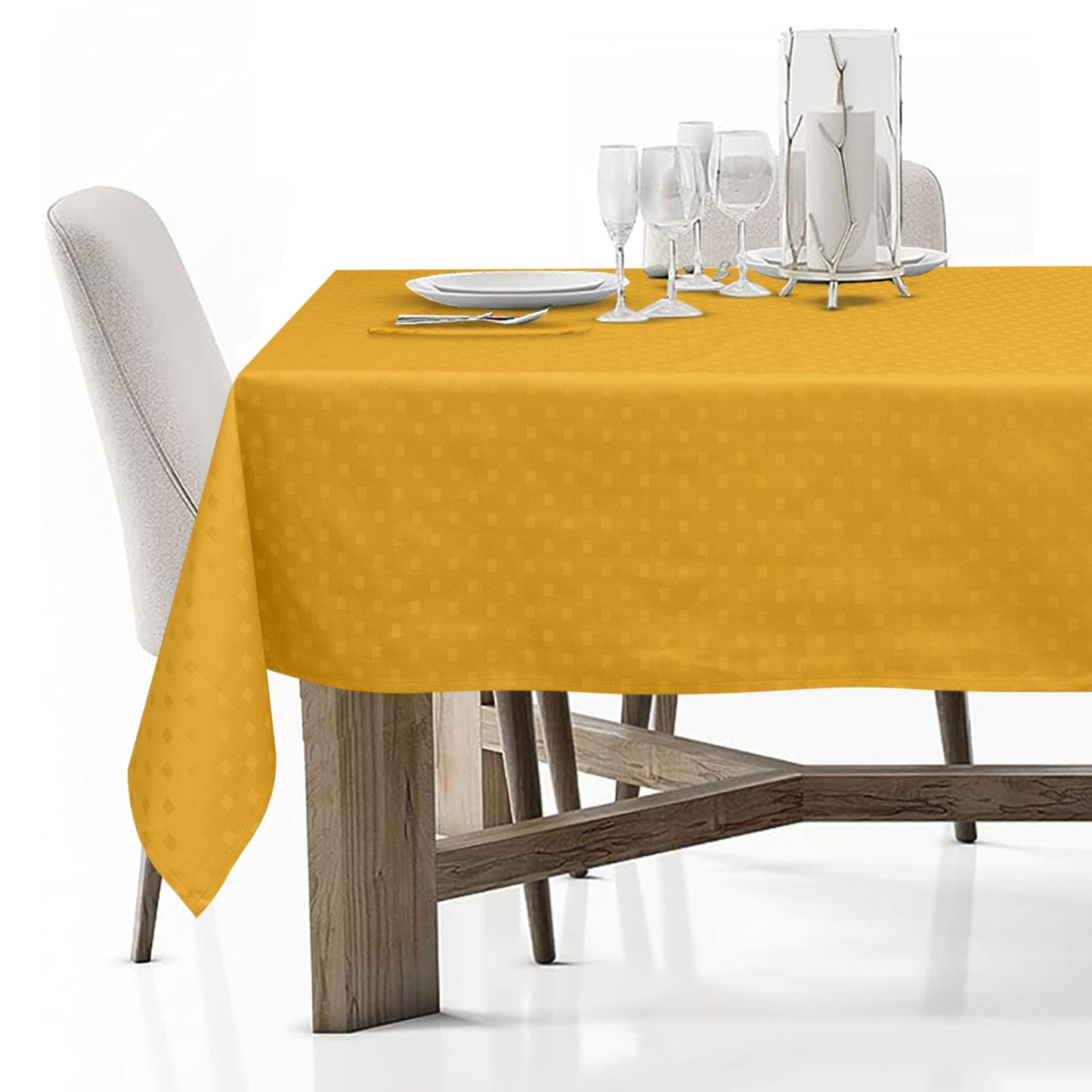 Tovaglia Servizio da Tavola + Tovaglioli 18 Posti Damina in Cotone 0542