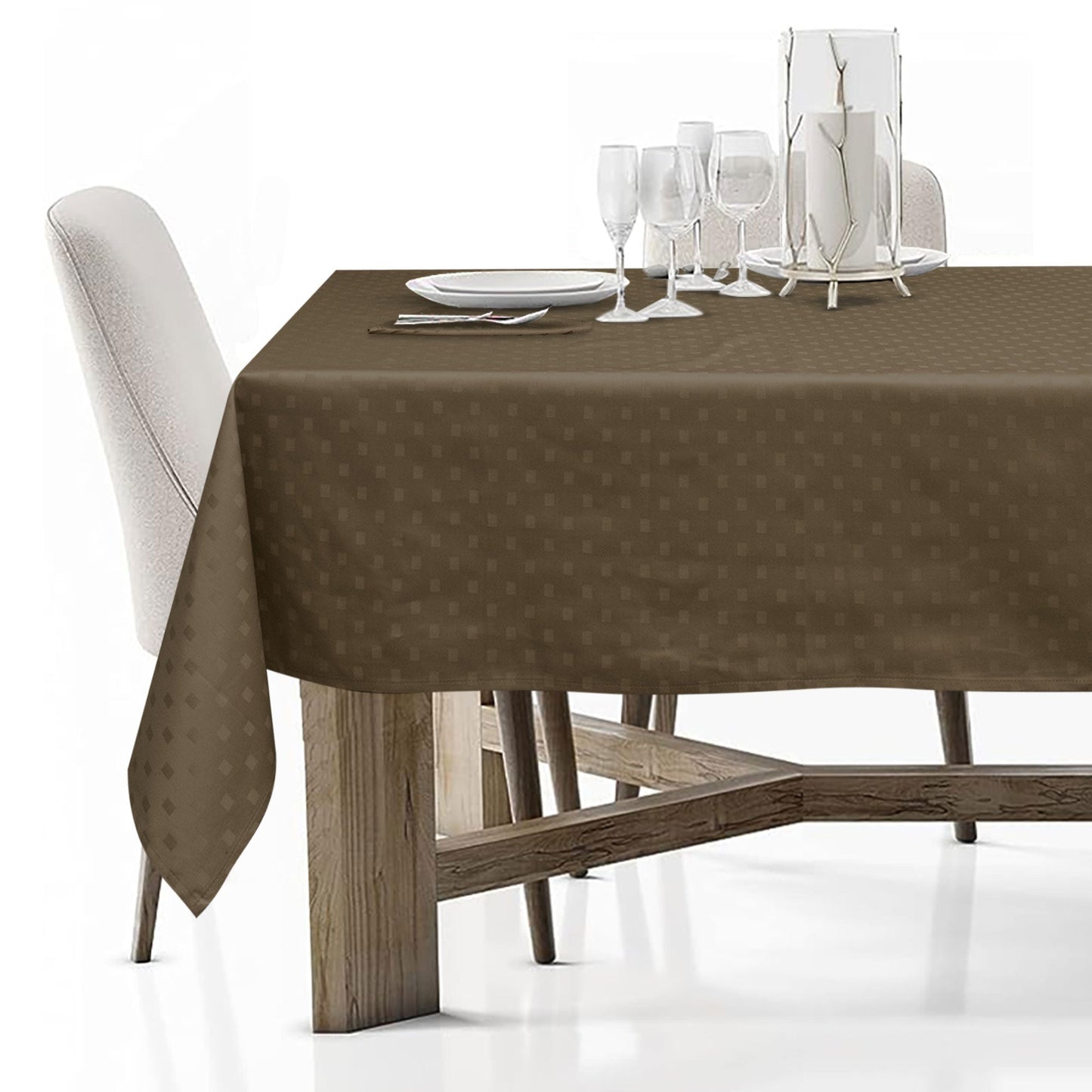 Tovaglia Servizio da Tavola + Tovaglioli 12 Posti Damina in Cotone 0543