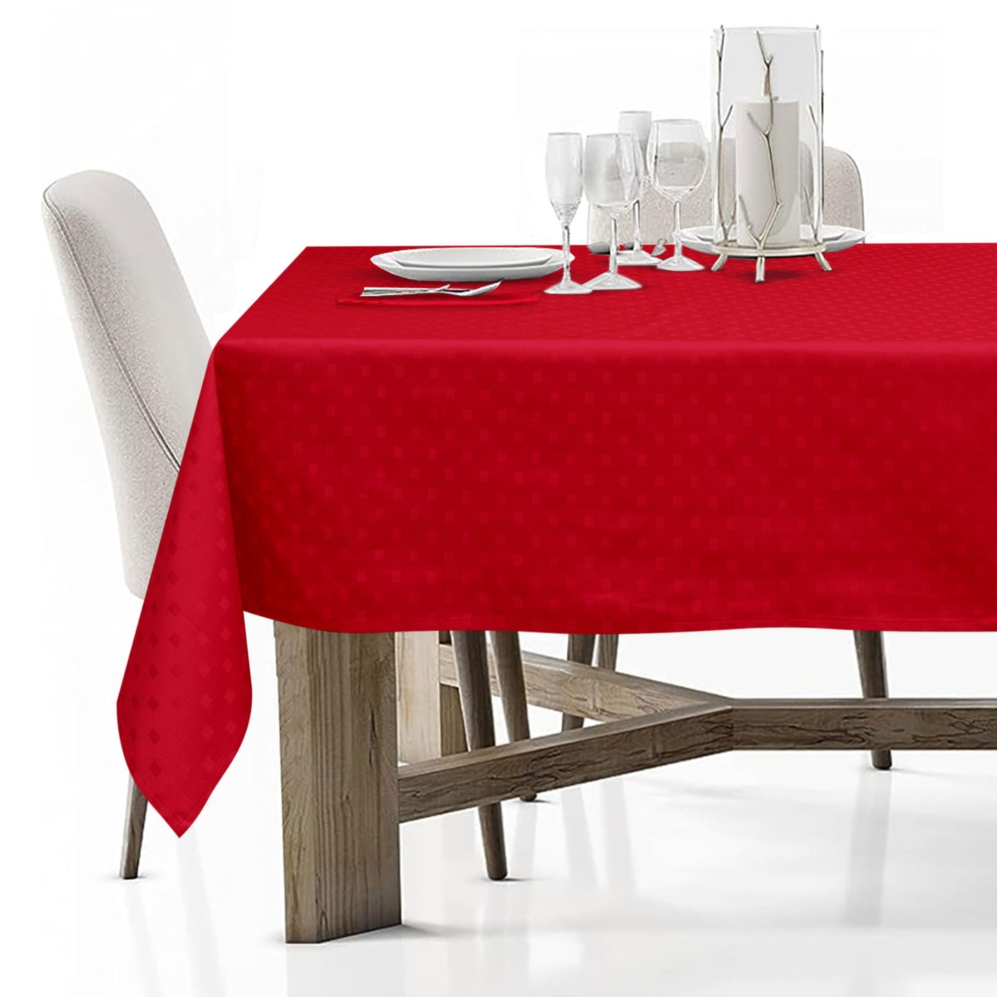 Tovaglia Servizio da Tavola + Tovaglioli 18 Posti Damina in Cotone 0542