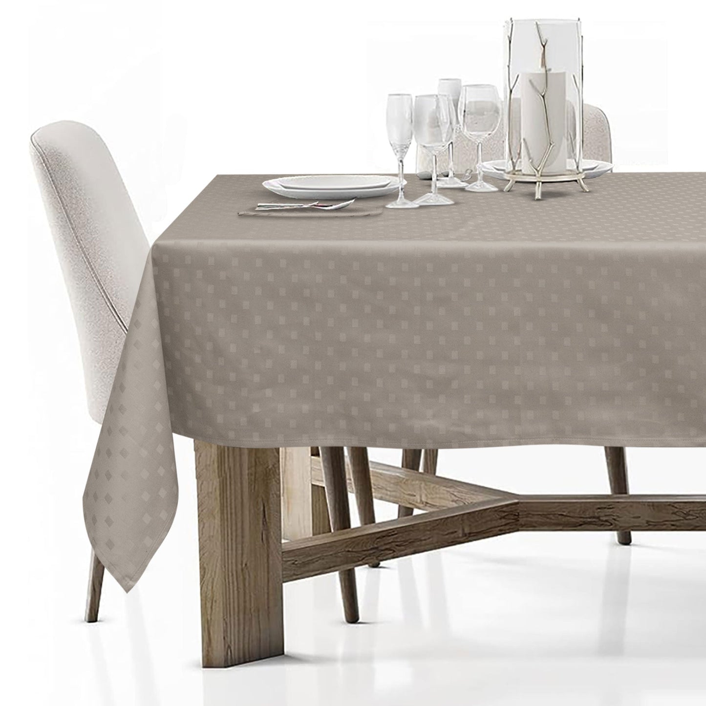 Tovaglia Servizio da Tavola + Tovaglioli 12 Posti Damina in Cotone 0543