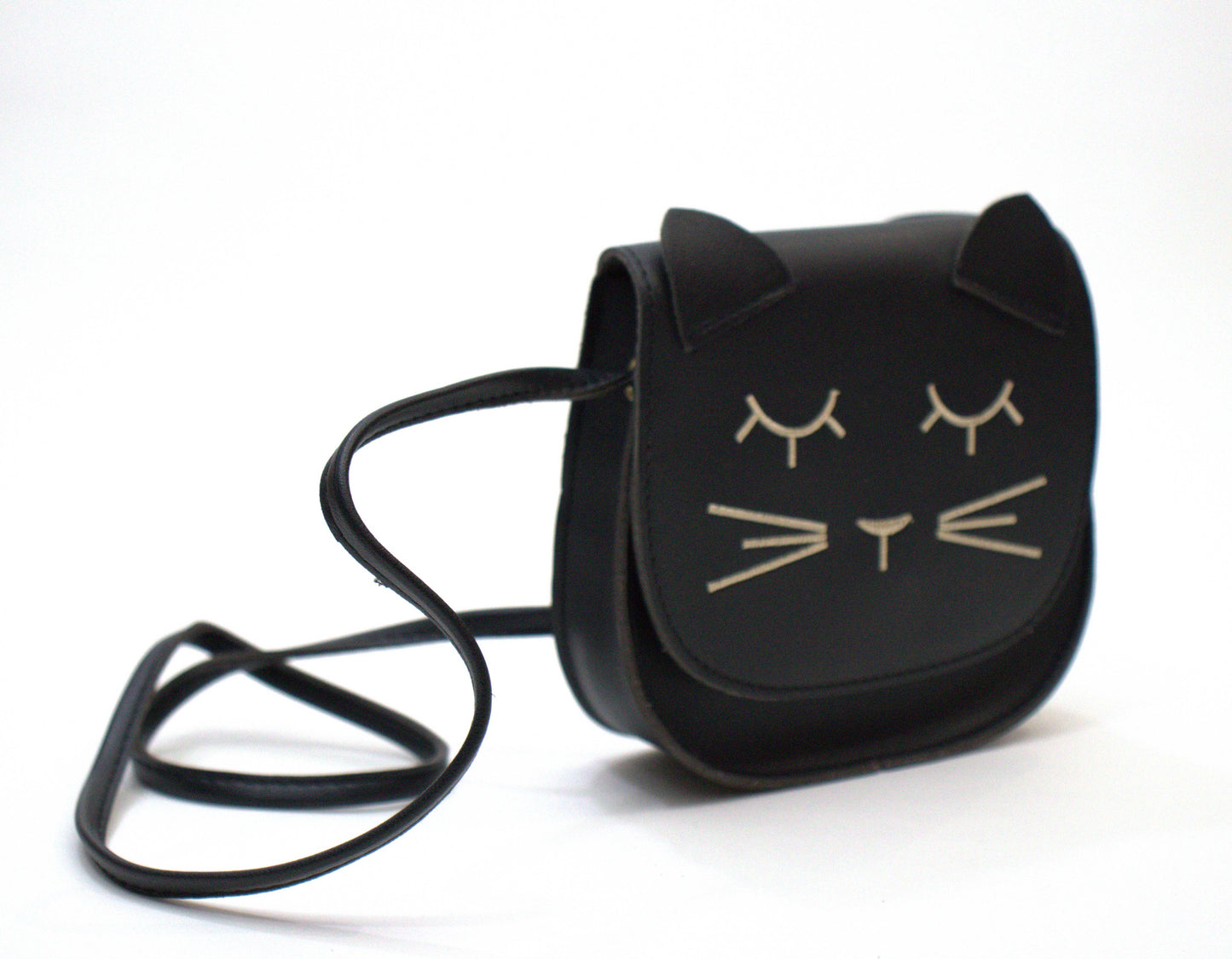 Borsa a tracolla per bambini con gatto nero Mina