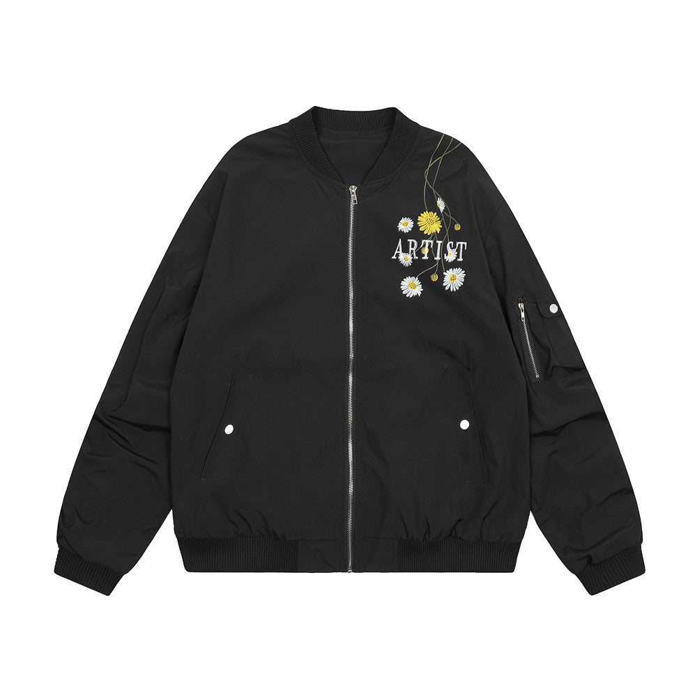 Embroidered Baseball Uniform Coat Men's Spring And Autumn