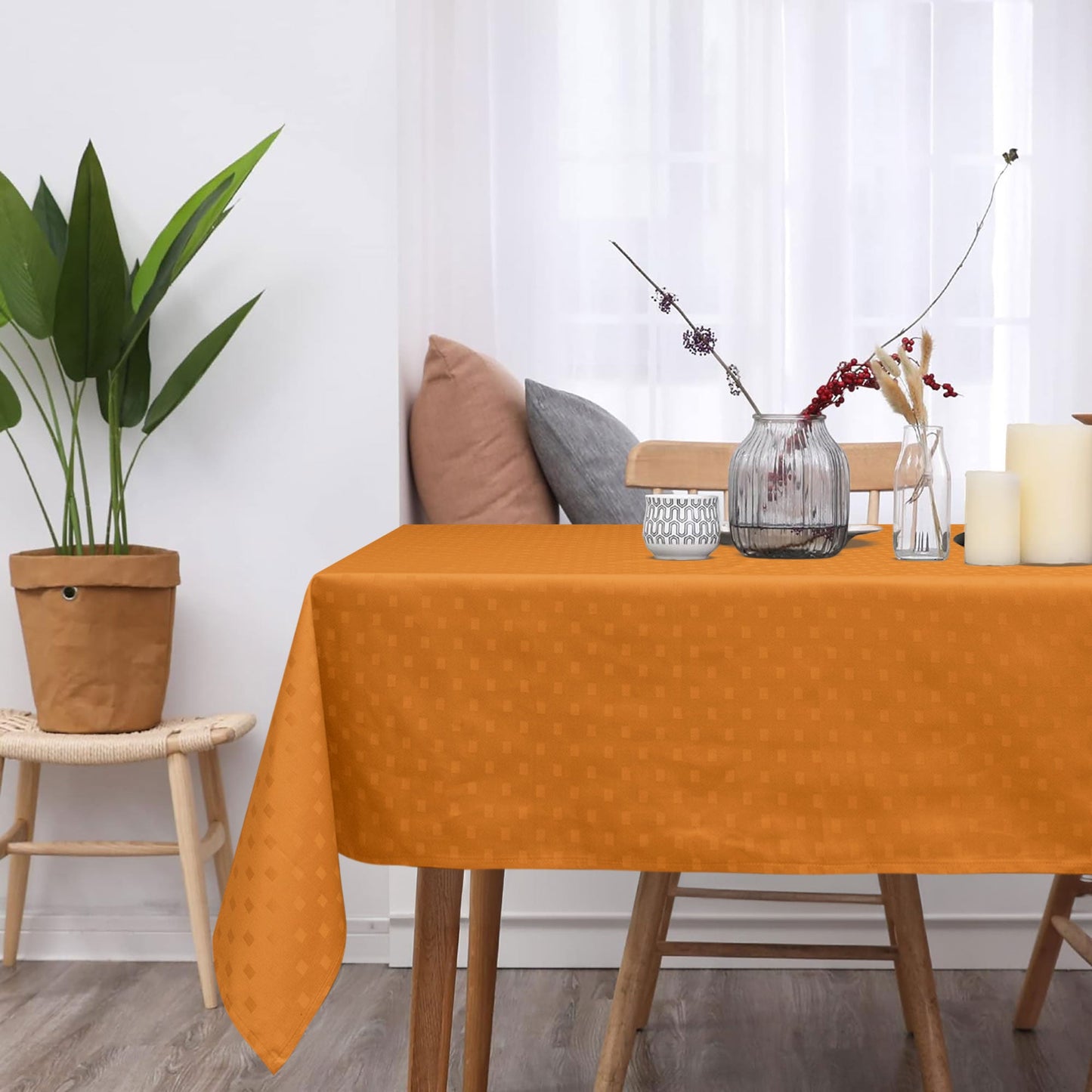 Tovaglia da Tavola 24 Posti tinta unita in Cotone Damina 3059