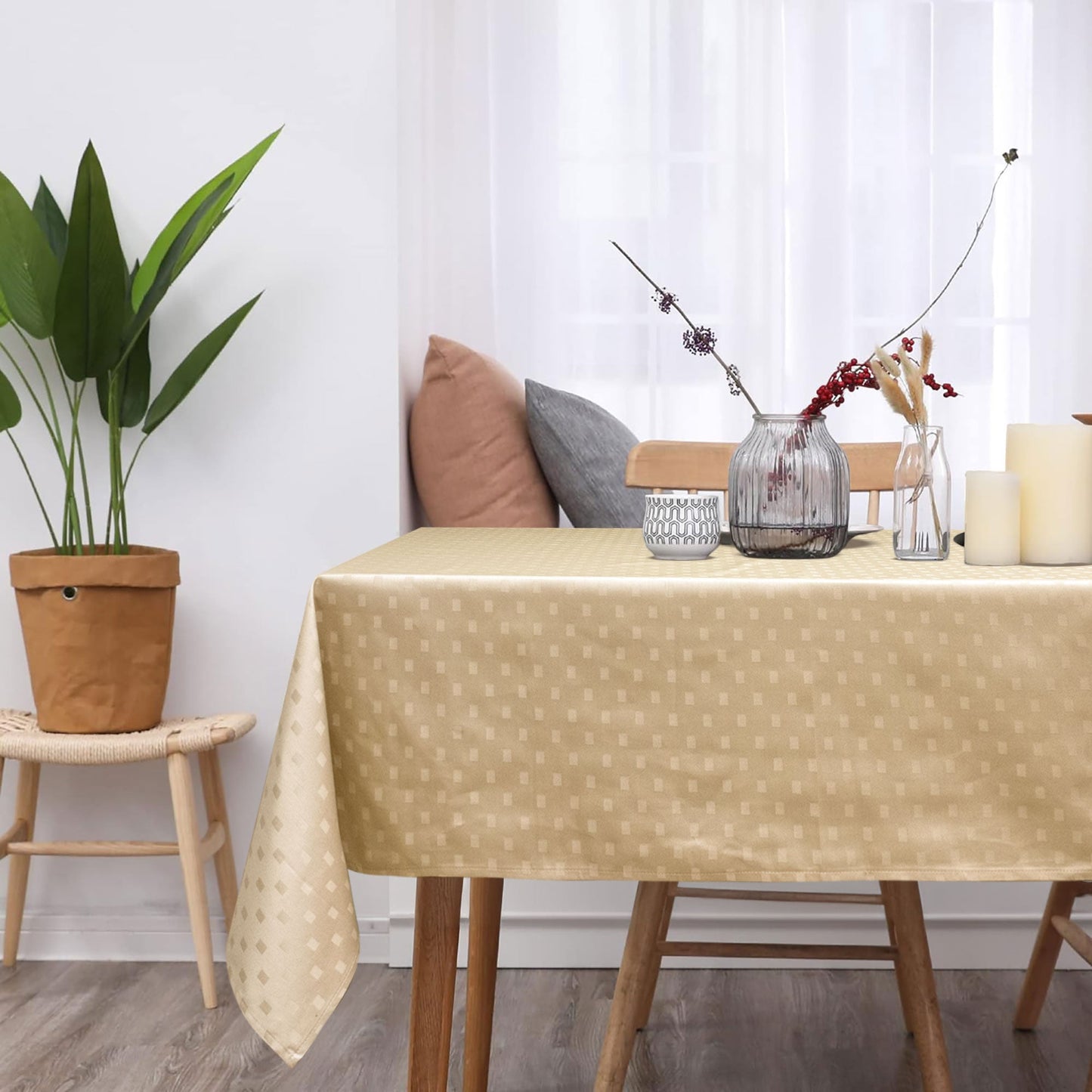 Tovaglia da Tavola 24 Posti tinta unita in Cotone Damina 3059