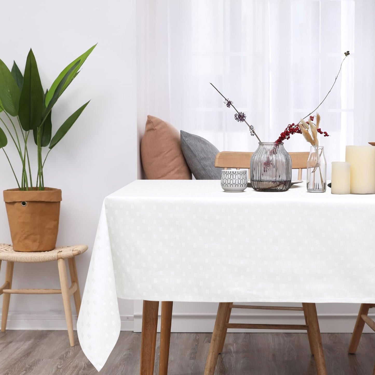 Tovaglia da Tavola 12 Posti tinta unita in Cotone Damina 0700