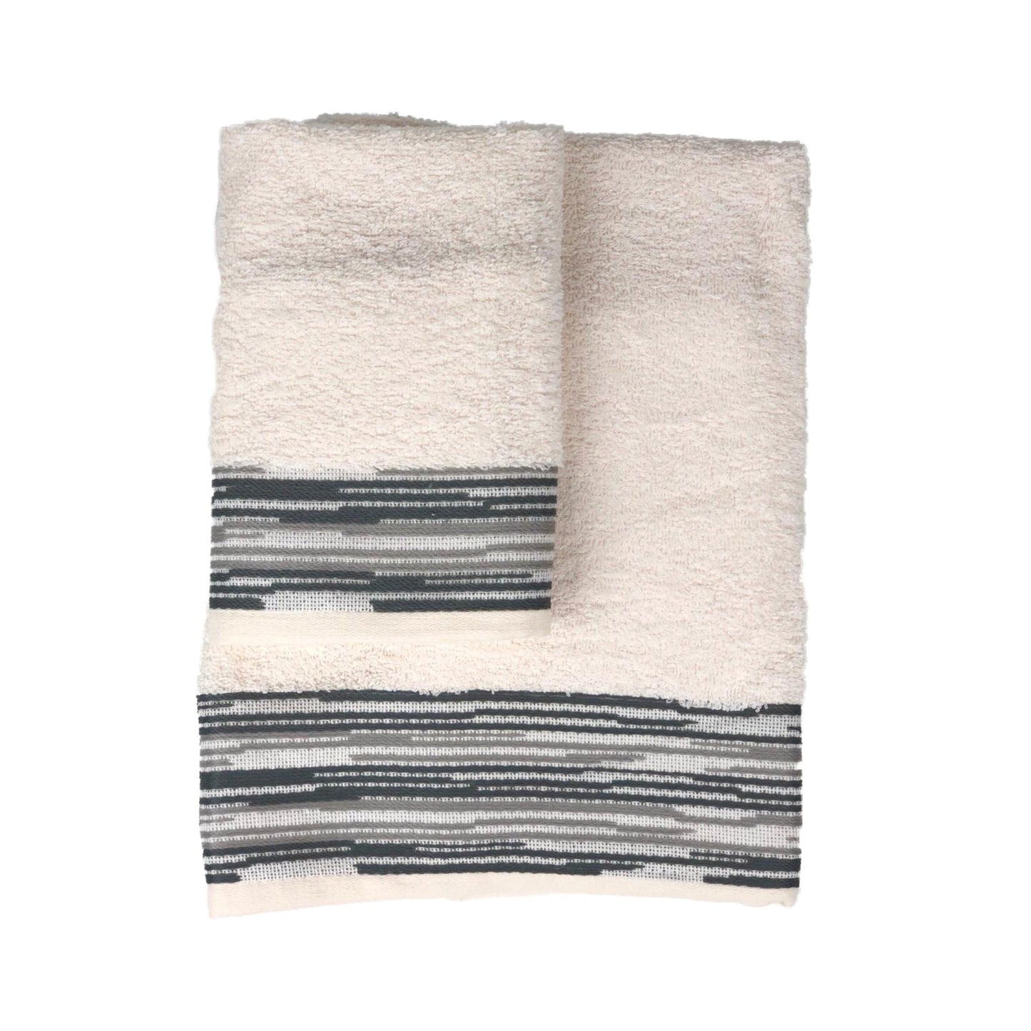 Set asciugamani bagno 1+1 Antica Tessitura Italiana in spugna 100% Cotone 0718