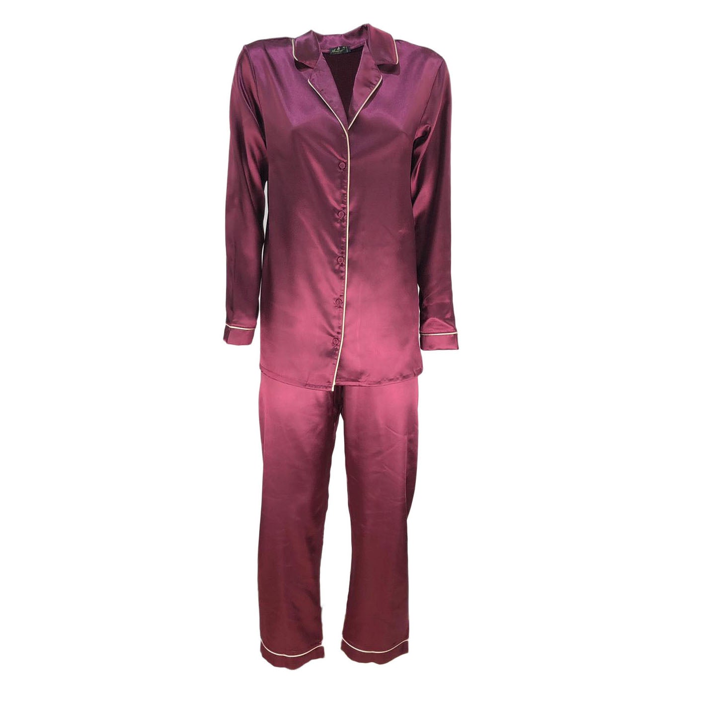 Pigiama raso donna lungo lingerie Andra camicia da notte in taglie da 2 a 6 0881