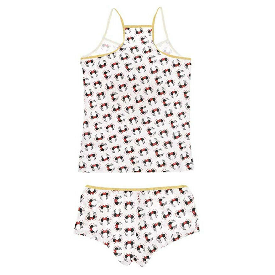 Pigiama bambina Disney Minnie completo top e shorts estivo cotone stampato 0914