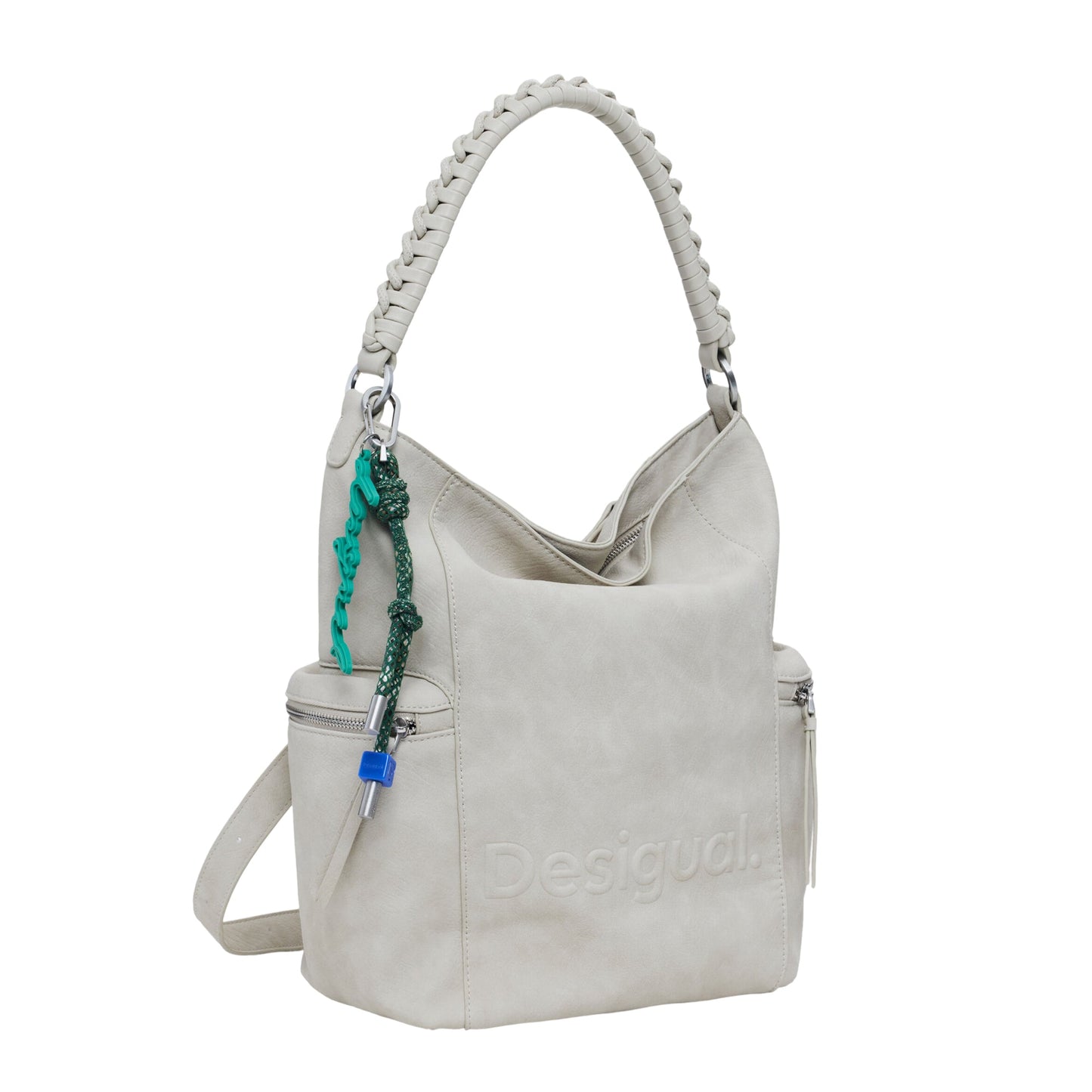 DESIGUAL Zaino Donna Beige Half Logo Africa con Stampa