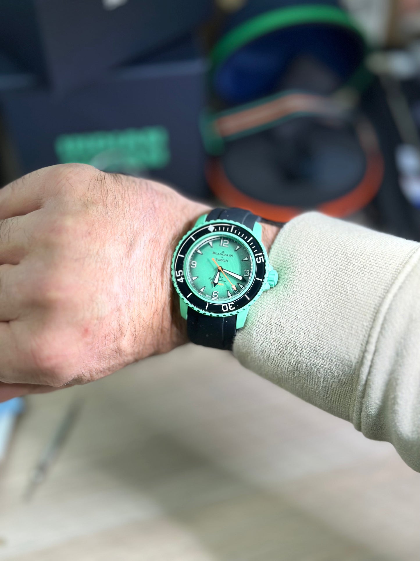 Cinturini BLANC in silicone da 22mm (Es. BlancpainxSwatch)