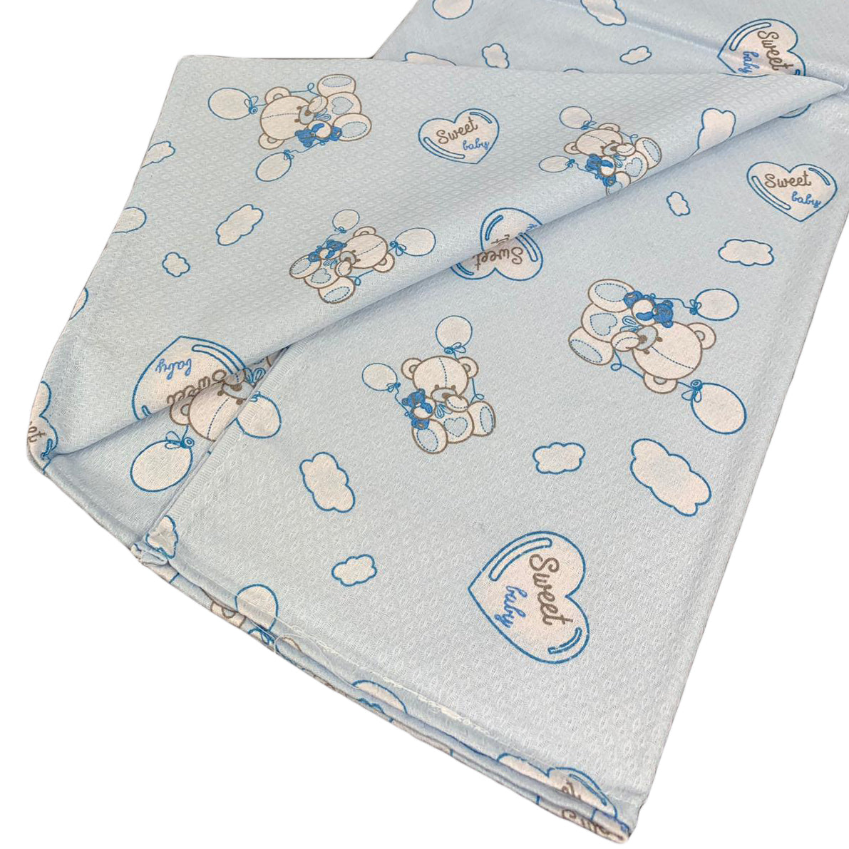 Copertina culla carrozzina piquet cotone stampato neonato Piccole Emozioni 1195