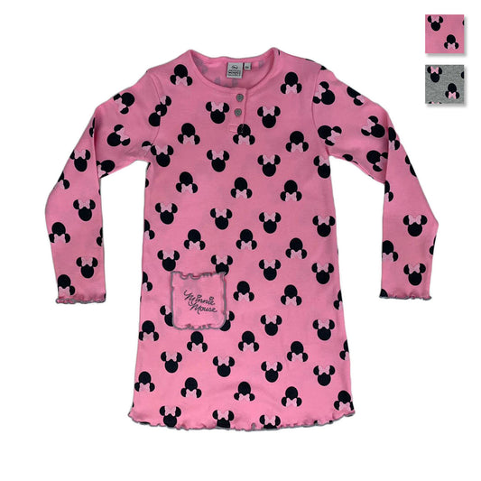 Camicia da notte maniche lunghe bambina ufficiale Disney Minnie originale 1259