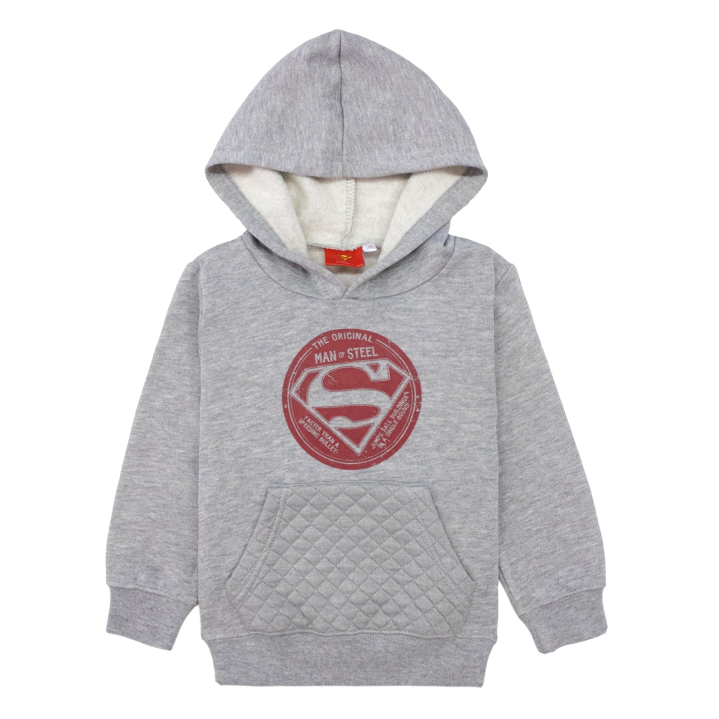 Felpa ufficiale DC Comics con cappuccio stampa Superman bambino originale 1261