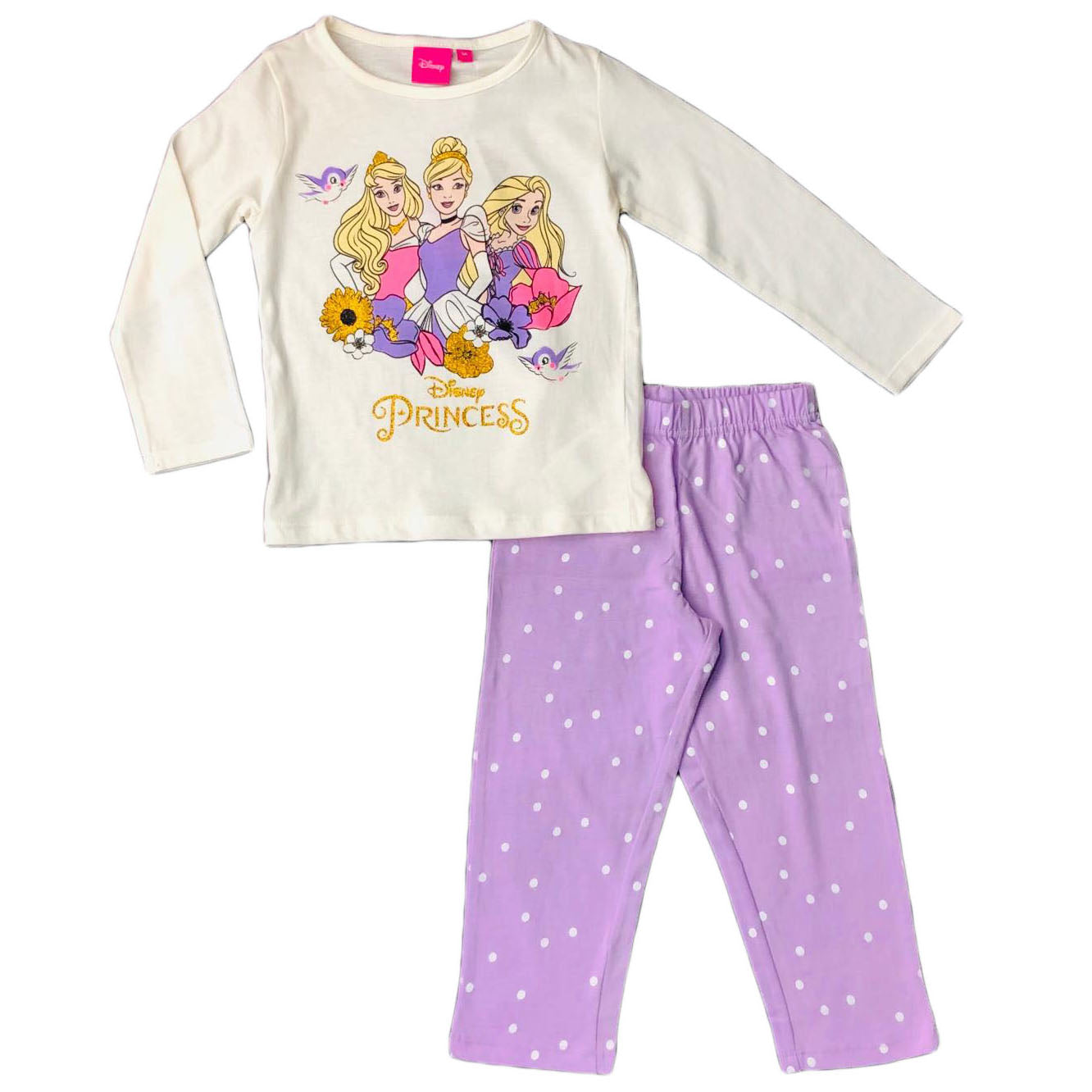 Pigiama Disney Principesse maniche lunghe bambina ufficiale 1262