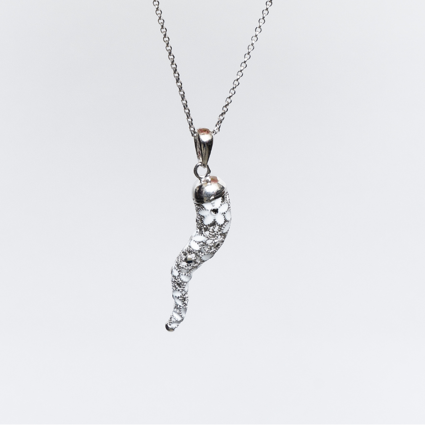 COLLANA CORNETTO IN ARGENTO "DON'T HEX ME"
