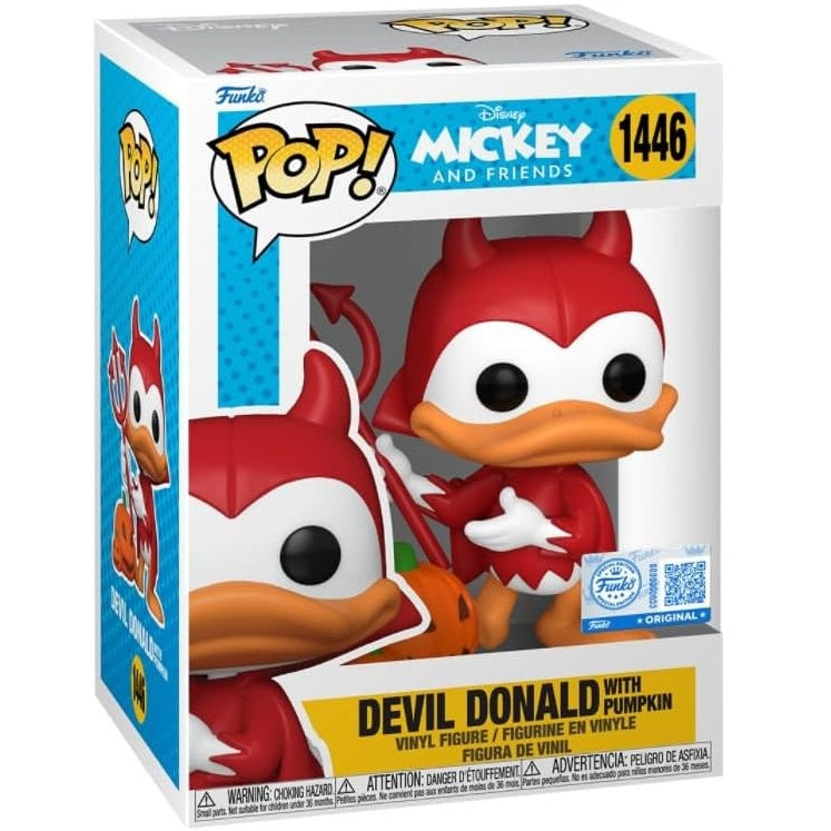 Funko Pop ! Disney - Mickey and friends - Devil Donald With Pumpkin (1446) - Vinyl figure 10 cm