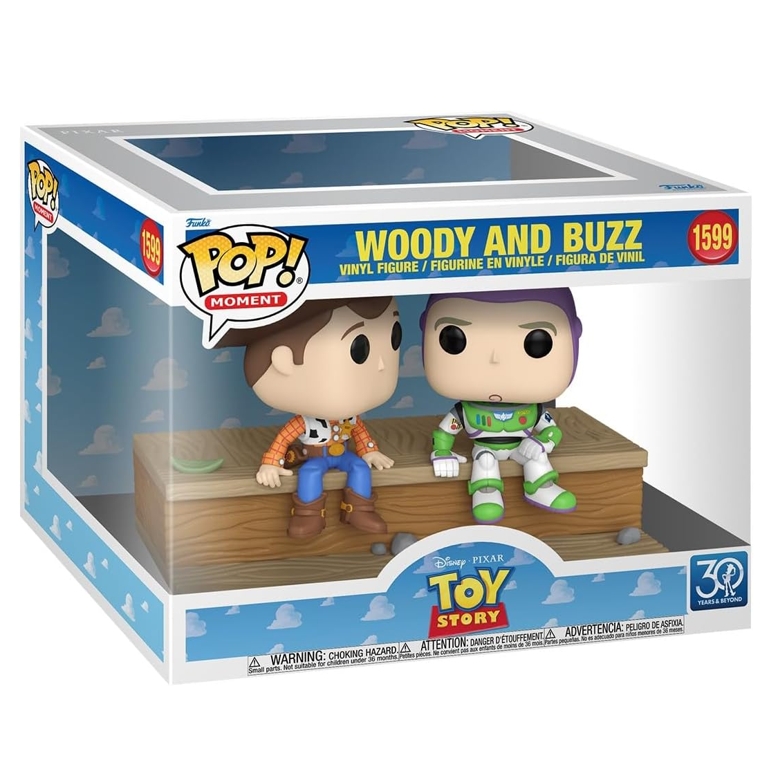 Funko Pop ! Disney Pixar - Toy Story - (1599) Woody and Buzz - Vinyl Figure Statuetta 10cm