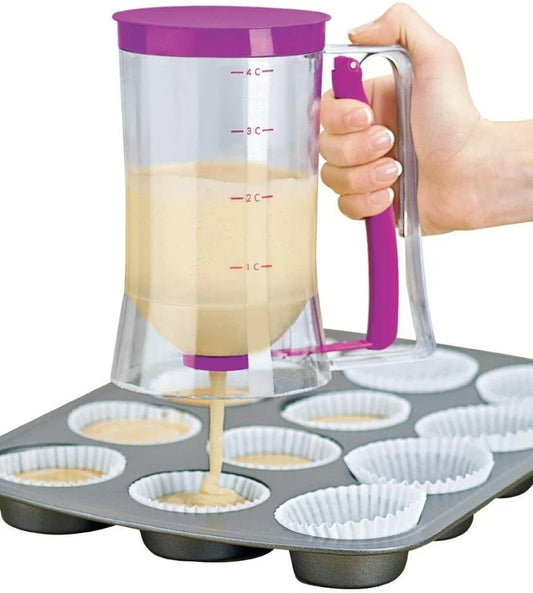Dosatore dispenser preparati per dolci pancake muffin torte senza sporcare 900ml