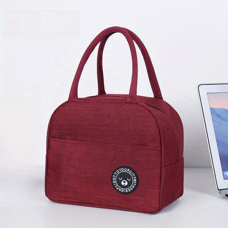 Borsa termica per il pranzo, borsa isolante ispessita in alluminio, borsa portatile per picnic, scuola, viaggi