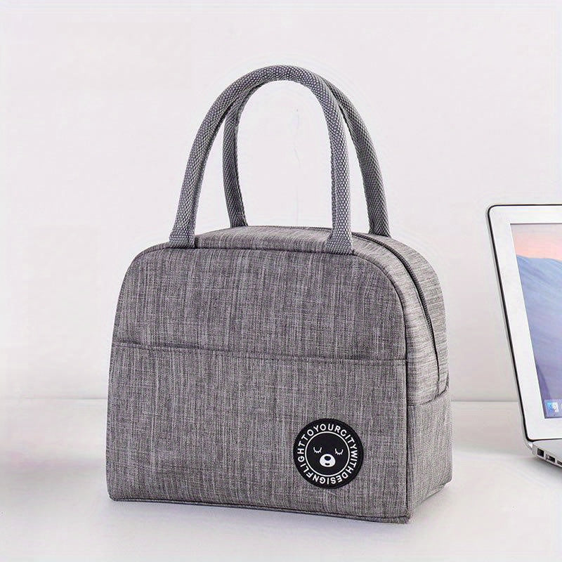 Borsa termica per il pranzo, borsa isolante ispessita in alluminio, borsa portatile per picnic, scuola, viaggi