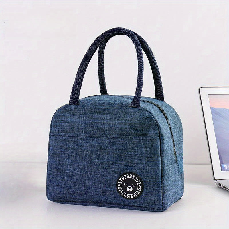 Borsa termica per il pranzo, borsa isolante ispessita in alluminio, borsa portatile per picnic, scuola, viaggi