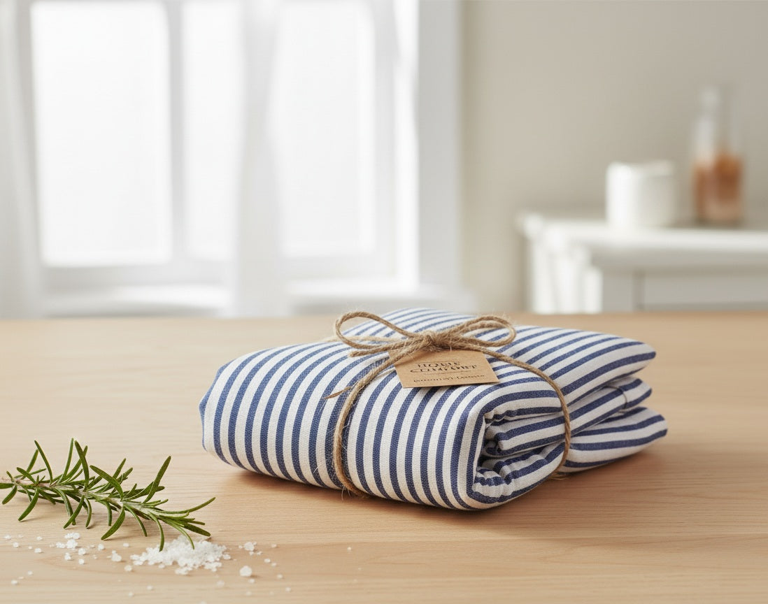 Tovaglia Lagom - Cotone Tinto Filo a Righe Made in Italy