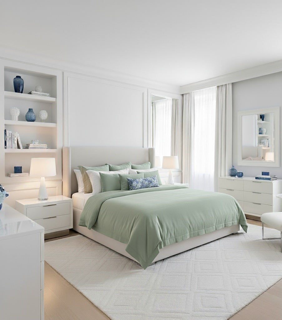 Copripiumino in cotone percalle – Tinta unita