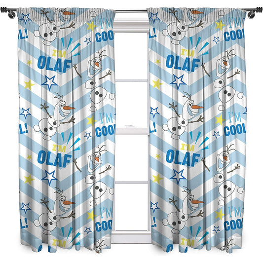 Tenda Disney Frozen Olaf ufficiale 2 veli 168x137 cm per cameretta 1813