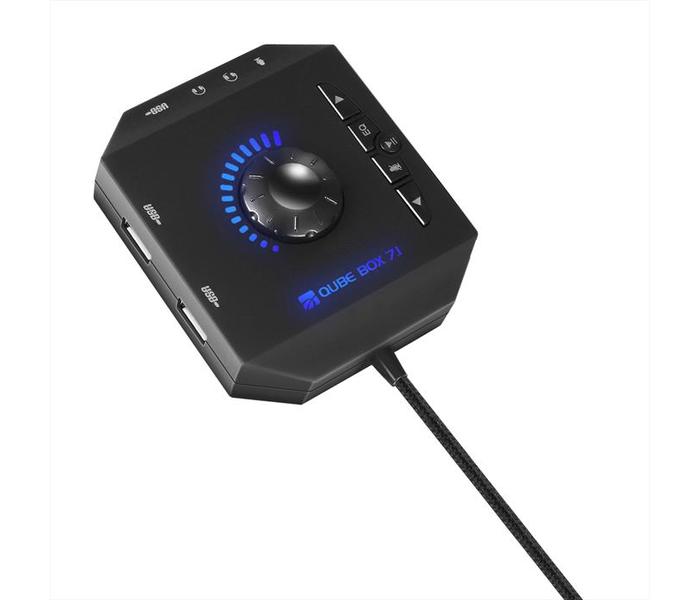 Xtreme Qube Sound Box 7.1 Virtual Surround Control Unit Ps4 Ps3 Xbox One Pc Switch