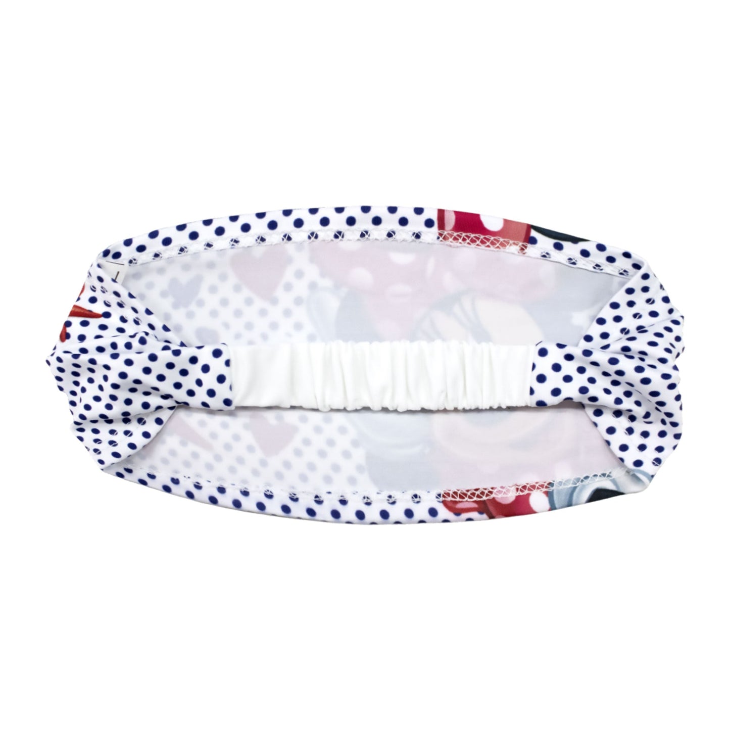 Fascia per capelli elastica Disney Minnie ufficiale stampata per bambina 1855