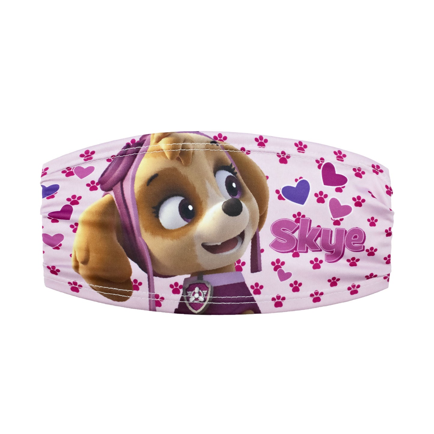 Fascia per capelli elastica Paw Patrol ufficiale stampata per bambina 1857