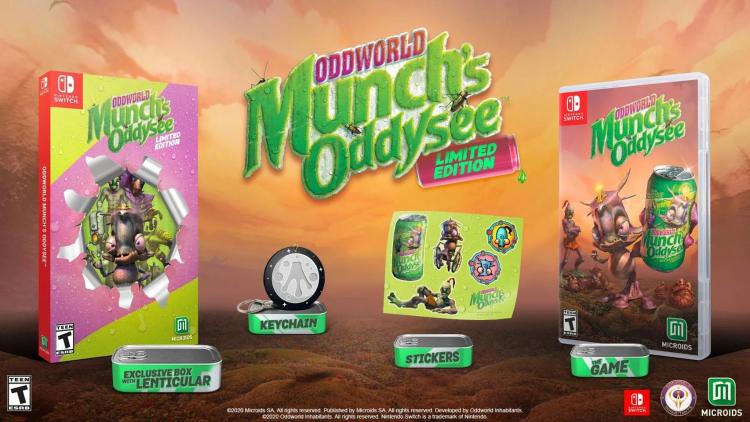 Oddworld Munch Odyssey Limited Edition Nintendo Switch Gioco Italiano Eu Nuovo
