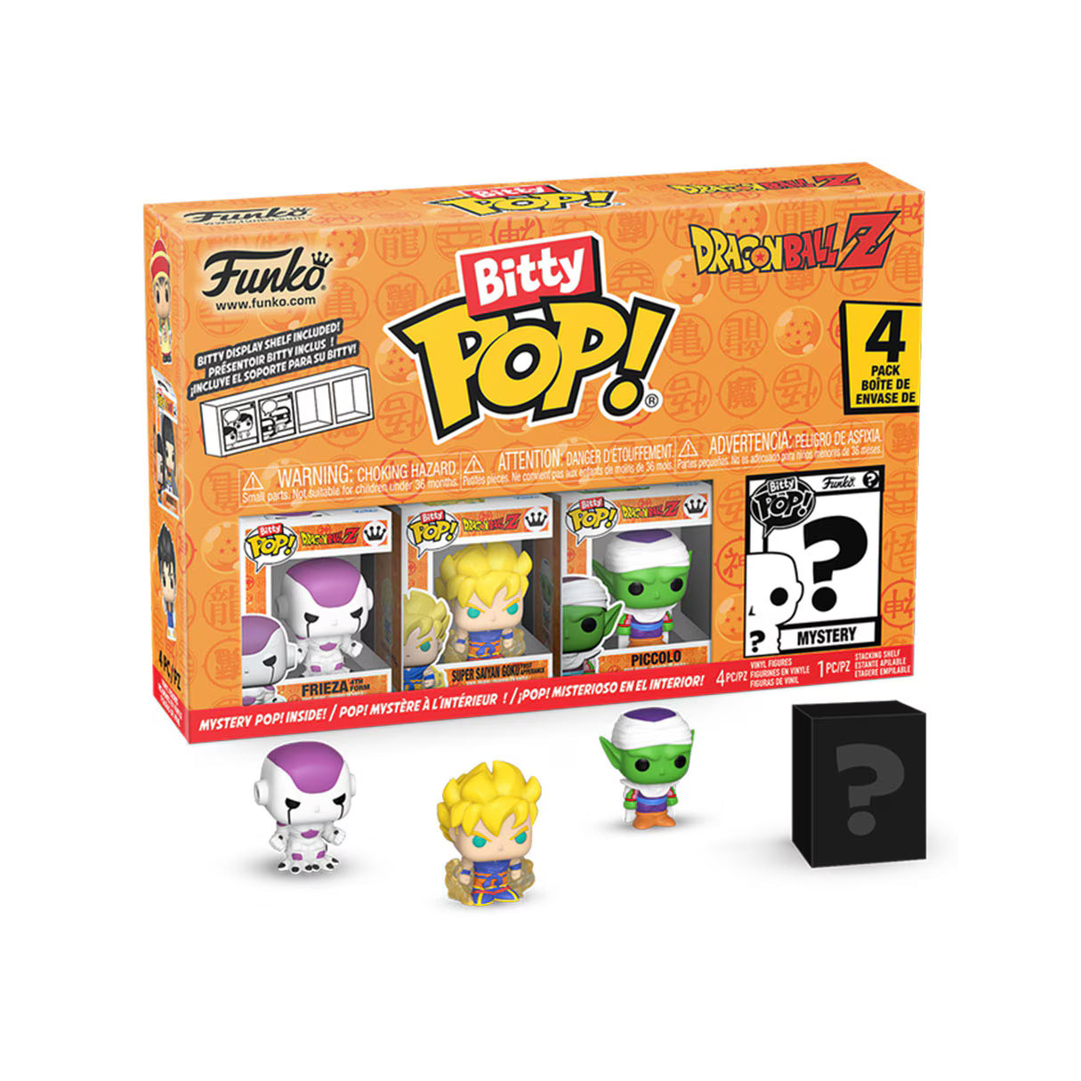 Funko Bitty Pop ! Con Mistery Pop Dragon Ball Z 4 Pezzi Statuette Vinile Nuovo