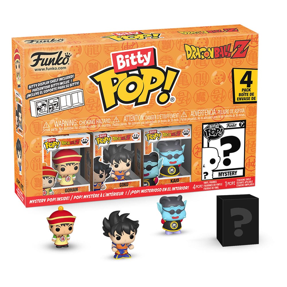 Funko Bitty Pop ! Con Mistery Pop Dragon Ball Z 4 Pezzi Statuette Vinile Nuovo