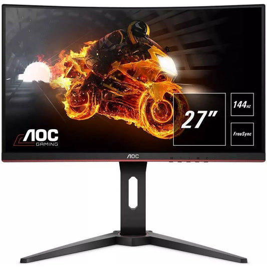 Aoc Gaming 27" Full HD Curved LED 144Hz C27G1 HDMI FHD Black Red Curved Monitor