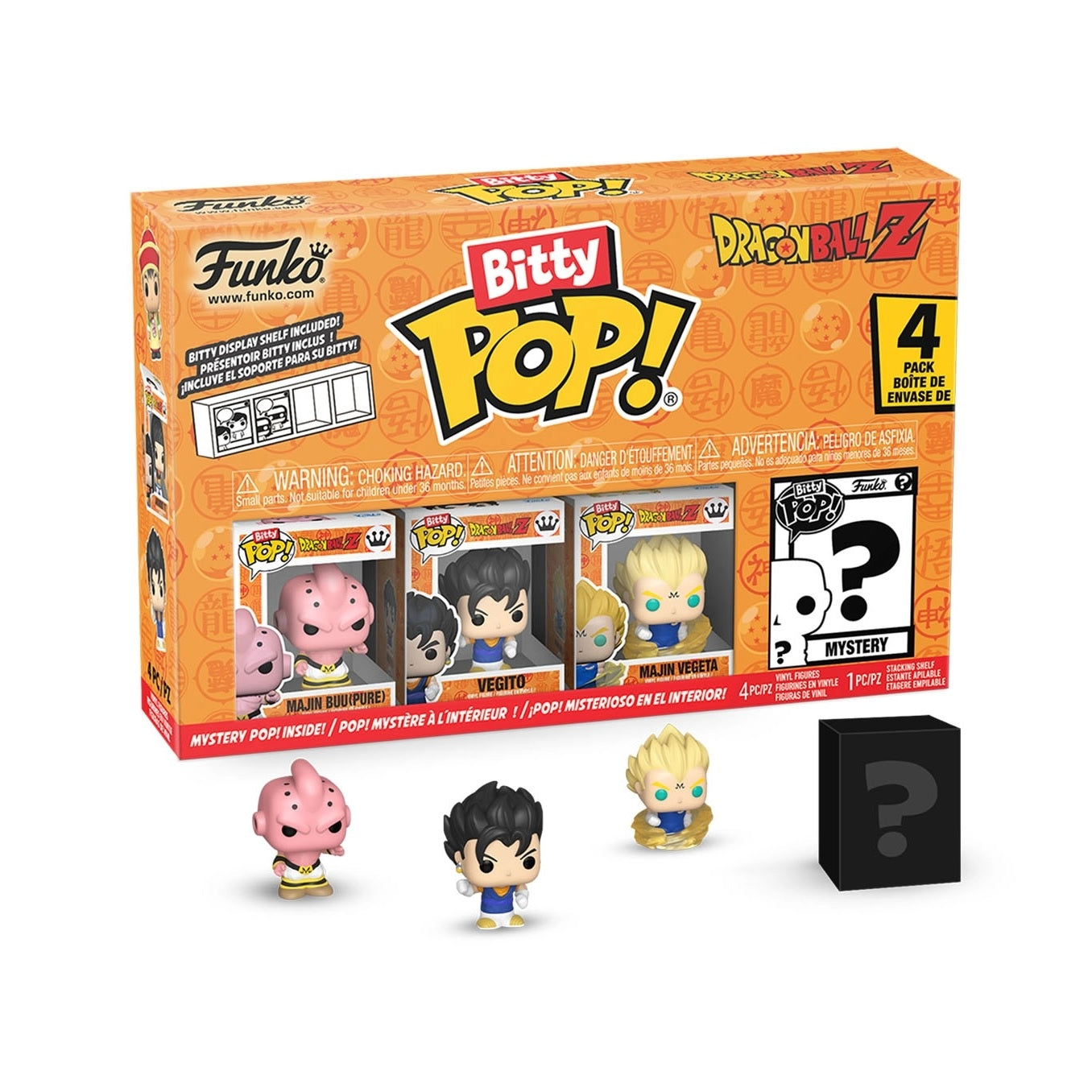 Funko Bitty Pop ! Con Mistery Pop Dragon Ball Z 4 Pezzi Statuette Vinile Nuovo