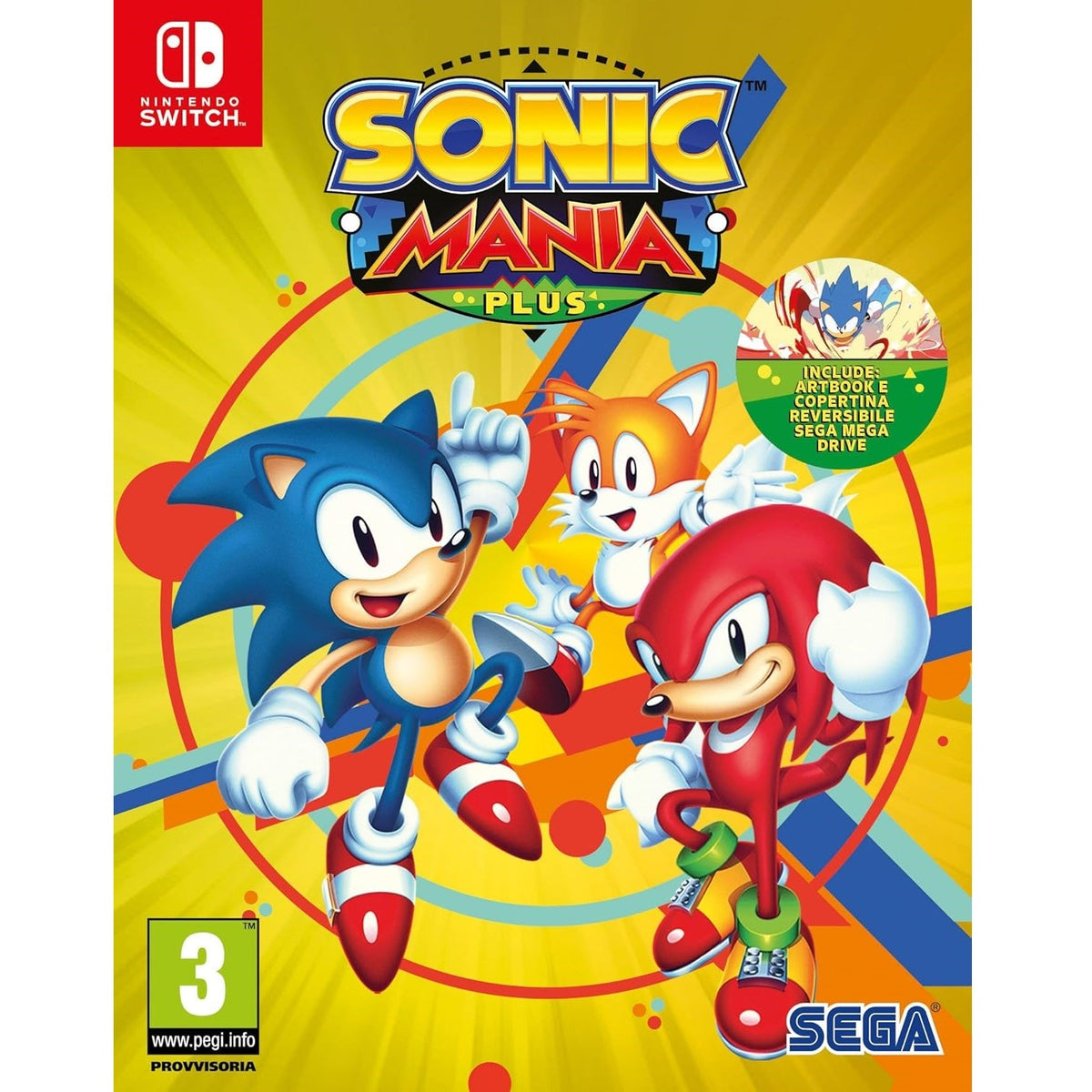 Sonic Mania Plus Nintendo Switch Videogioco Nuovo Italiano Sigillato