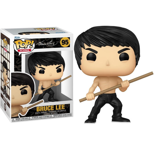 Funko Pop ! Icons Bruce Lee - (95) Bruce Lee (Dynamic) Vinyl Figure 9cm